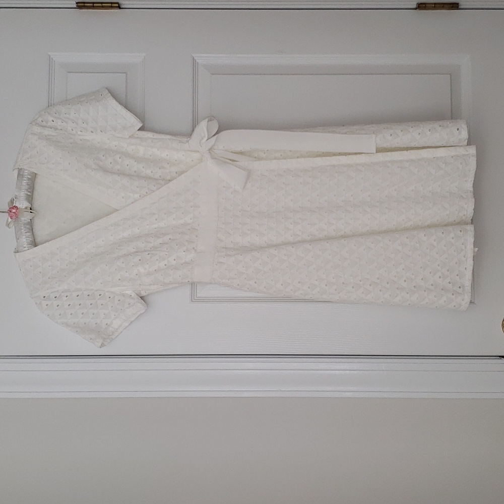 Tommy Hilfiger White Cotton Wrap Dress